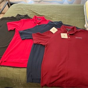 4 Men’s Polos “Silverstone Custom Homes” sz M